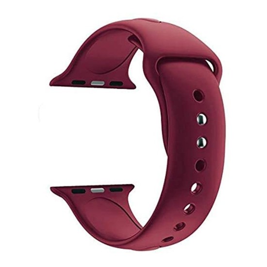 Curea SILKASE pentru Apple iWatch, Liquid silicone, 38/40/41mm, visiniu inchis (SILKASE, Apple) by www.silkase.ro SILKASE Curea Silicon Lichid Apple Watch 42/41/40/38mm (Seria 11/SE), Vișiniu Închis (Apple, W0916) by www.silkase.ro
