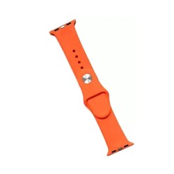 SILKASE Curea Silicon Lichid Apple Watch 49/46/45/44/42mm (Ultra 3-1/Seria 11-1/SE), Portocaliu