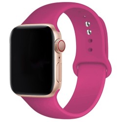 SILKASE Curea Silicon Lichid Apple Watch 49/46/45/44/42mm (Ultra 3-1/Seria 11-1/SE), Roz Barbie