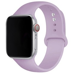 SILKASE Curea Silicon Lichid Apple Watch 49/46/45/44/42mm (Ultra 3-1/Seria 11-1/SE), Roz Gri
