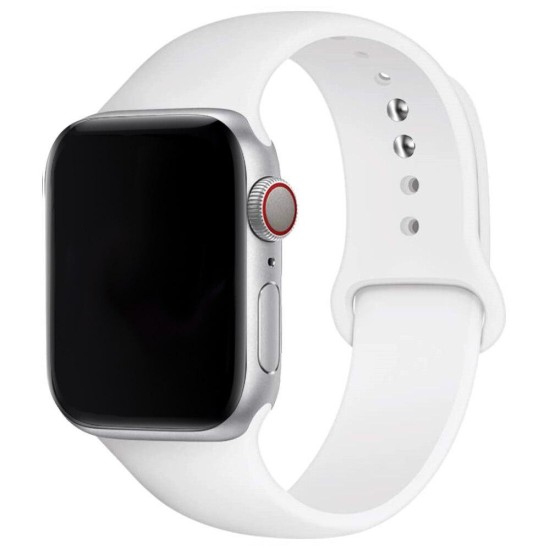 Curea SILKASE pentru Apple iWatch, Liquid silicone, 42/44/45mm, alb (SILKASE, Apple) by www.silkase.ro SILKASE Curea Silicon Lichid Apple Watch 49/46/45/44/42mm (Ultra 3-1/Seria 11-1/SE), Alb (Apple, W0927) by www.silkase.ro