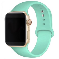 SILKASE Curea Silicon Lichid Apple Watch 49/46/45/44/42mm (Ultra 3-1/Seria 11-1/SE), Verde Albastru