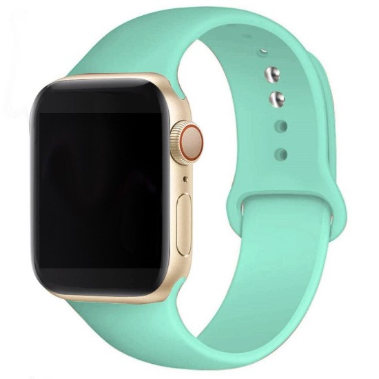 Curea SILKASE pentru Apple iWatch, Liquid silicone, 42/44/45mm, Verde albastru (SILKASE, Apple) by www.silkase.ro SILKASE Curea Silicon Lichid Apple Watch 49/46/45/44/42mm (Ultra 3-1/Seria 11-1/SE), Verde Albastru (Apple, W0928) by www.silkase.ro