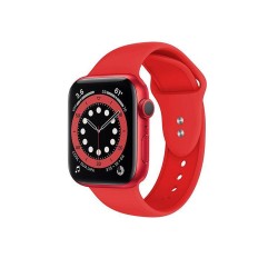 SILKASE Curea Silicon Lichid Apple Watch 49/46/45/44/42mm (Ultra 3-1/Seria 11-1/SE), Roșu