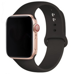 SILKASE Curea Silicon Lichid Apple Watch 49/46/45/44/42mm (Ultra 3-1/Seria 11-1/SE), Negru