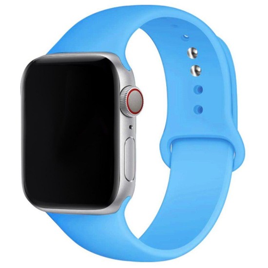 Curea SILKASE pentru Apple iWatch, Liquid silicone, 38/40/41mm, albastru aprins (SILKASE, Apple) by www.silkase.ro SILKASE Curea Silicon Lichid Apple Watch 42/41/40/38mm (Seria 11/SE), Albastru Aprins (Apple, W0945) by www.silkase.ro