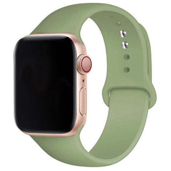 Curea SILKASE pentru Apple iWatch, Liquid silicone, 38/40/41mm, verde menta (SILKASE, Apple) by www.silkase.ro SILKASE Curea Silicon Lichid Apple Watch 42/41/40/38mm (Seria 11/SE), Verde Mentă (Apple, W0950) by www.silkase.ro