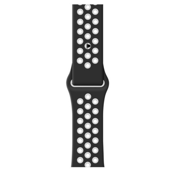 Curea SILKASE pentru Apple iWatch, Sport Liquid silicone, 38/40/41mm, negru/alb (SILKASE, Apple) by www.silkase.ro SILKASE Curea Sport Silicon Lichid Apple Watch 42/41/40/38mm (Seria 11/SE), Negru/Alb (Apple, W0956) by www.silkase.ro
