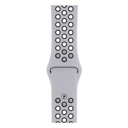 SILKASE Curea Sport Silicon Lichid Apple Watch 42/41/40/38mm (Seria 11/SE), Albastru Pal/Negru