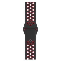SILKASE Curea Sport Silicon Lichid Apple Watch 49/46/45/44/42mm (Ultra 3-1/Seria 11-1/SE), Negru/Roșu SILKASE Curea Sport Silicon Lichid Apple Watch 49/46/45/44/42mm (Ultra 3-1/Seria 11-1/SE), Negru/Roșu