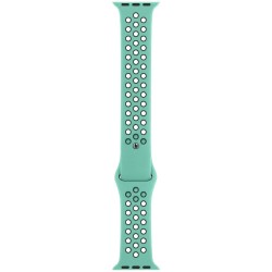 SILKASE Curea Sport Silicon Lichid Apple Watch 49/46/45/44/42mm (Ultra 3-1/Seria 11-1/SE), Albastru Cyan/Negru