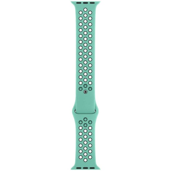 Curea SILKASE pentru Apple iWatch, Sport Liquid silicone, 42/44/45mm, albastru cyan/negru (SILKASE, Apple) by www.silkase.ro SILKASE Curea Sport Silicon Lichid Apple Watch 49/46/45/44/42mm (Ultra 3-1/Seria 11-1/SE), Albastru Cyan/Negru (Apple, W1009) by www.silkase.ro