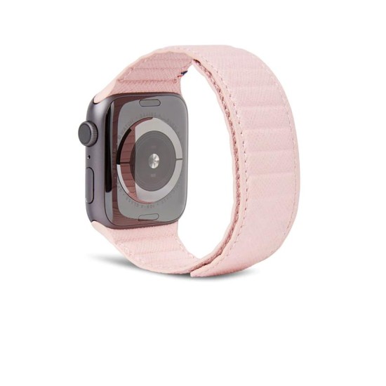 DECODED Brățară Piele Magnetic Traction Apple Watch 42/41/40/38mm (Seria 11-1/SE), Roz (Ingredi, D21AWS40TSL1PK) by www.silkase.ro