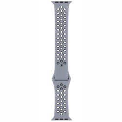 SILKASE Curea Sport Silicon Lichid Apple Watch 49/46/45/44/42mm (Ultra 3-1/Seria 11-1/SE), Albastru Pal/Negru