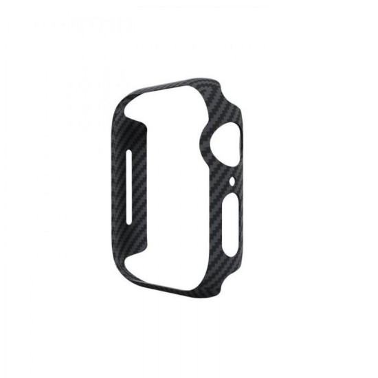 PITAKA Carcasă Air Carbon Apple Watch 42/41/40/38mm (Seria 11/SE), Black/Grey (Ingredi, KW1001A) by www.silkase.ro