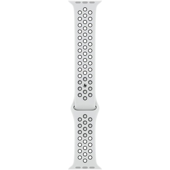 SILKASE Curea Sport Silicon Lichid Apple Watch 49/46/45/44/42mm (Ultra 3-1/Seria 11-1/SE), Alb/Negru (Apple, W1043) by www.silkase.ro