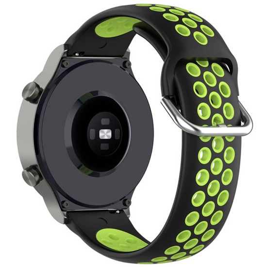 Curea SILKASE pentru Smartwatch Samsung/ Huawei/ Garmin/Xiaomi, Sport Liquid silicone, 20mm,negru/verde lemon (SILKASE, Xiaomi) by www.silkase.ro SILKASE Curea Sport Silicon Lichid Smartwatch (20mm), Negru/Verde Lemon (Xiaomi, W1051) by www.silkase.ro