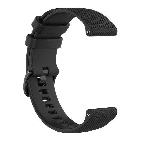 Curea SILKASE pentru Smartwatch Samsung/ Huawei/ Garmin/Xiaomi, Elite Liquid silicone, 20mm, negru (SILKASE, Xiaomi) by www.silkase.ro SILKASE Curea Elite Silicon Lichid Smartwatch (20mm), Negru (Xiaomi, W1084) by www.silkase.ro