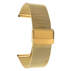 SILKASE Curea Milanese Metallic Smartwatch (20mm), Auriu