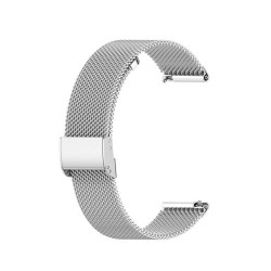 SILKASE Curea Milanese Metallic Smartwatch (22mm), Argintiu