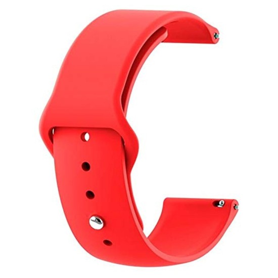 Curea SILKASE pentru Smartwatch Samsung/Huawei/Garmin/Xiaomi, Liquid silicone, 22mm, rosu (SILKASE, Xiaomi) by www.silkase.ro SILKASE Curea Silicon Lichid Smartwatch (22mm), Roșu (Xiaomi, W1115) by www.silkase.ro