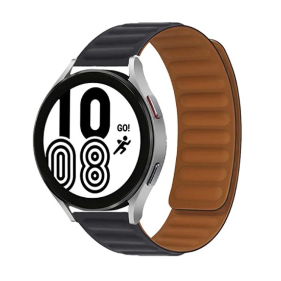 Curea SILKASE pentru Smartwatch Samsung/Huawei/Garmin/Xiaomi, Magnetic Link, 22mm, negru (SILKASE, Xiaomi) by www.silkase.ro SILKASE Curea Magnetic Link Smartwatch (22mm), Negru (Xiaomi, W1118) by www.silkase.ro