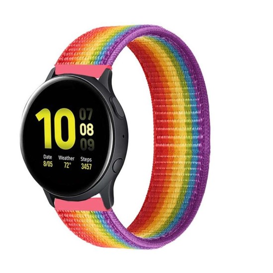 Curea SILKASE pentru Smartwatch Samsung/Huawei/Garmin/Xiaomi, Sport fabric, 22mm, multicolor (SILKASE, Xiaomi) by www.silkase.ro SILKASE Curea Textilă Sport Smartwatch (22mm), Multicolor (Xiaomi, W1125) by www.silkase.ro