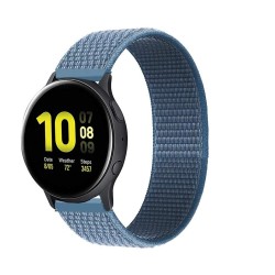 SILKASE Curea Textilă Sport Smartwatch (22mm), Albastru Pal