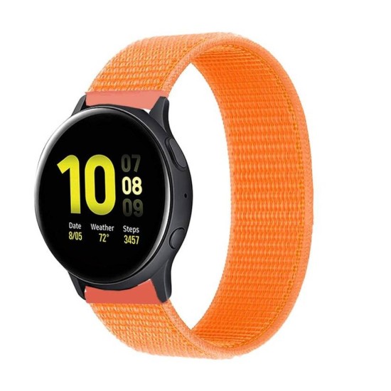 Curea SILKASE pentru Smartwatch Samsung/Huawei/Garmin/Xiaomi, Sport fabric, 22mm, portocaliu (SILKASE, Xiaomi) by www.silkase.ro SILKASE Curea Textilă Sport Smartwatch (22mm), Portocaliu (Xiaomi, W1127) by www.silkase.ro
