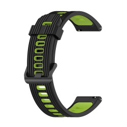 SILKASE Curea Elite Silicon Lichid Smartwatch (22mm), Negru/Verde Lime