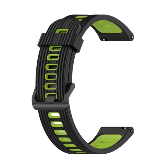 Curea SILKASE pentru Smartwatch Samsung/Huawei/Garmin/Xiaomi, Elite Strap Liquid silicone, 22mm, negru/verde lime (SILKASE, Xiaomi) by www.silkase.ro SILKASE Curea Elite Silicon Lichid Smartwatch (22mm), Negru/Verde Lime (Xiaomi, W1128) by www.silkase.ro