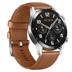 SILKASE Curea Piele Huawei 46mm (GT 2 Pro/GT 2e/GT/GT2/GT Active), Maro SILKASE Curea Piele Huawei 46mm (GT 2 Pro/GT 2e/GT/GT2/GT Active), Maro