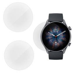 SILKASE Set 3 Folii Silicon Amazfit GTR 3 (46mm - 1.39 inch), Lucios