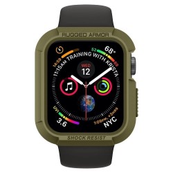 SPIGEN Husă Rugged Armor Pro Apple Watch 49/46/45/44mm (Ultra 3-1/Seria 11/SE), Curea Inclusă, Verde Olive