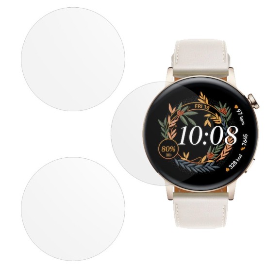 Set 3 folii mate SILKASE pentru Huawei Watch GT 3 42mm, silicon, regenerabil, Full-display (SILKASE, Folie silicon smartwatch mate) by www.silkase.ro SILKASE Set 3 Folii Silicon Huawei Watch GT 3 (42mm - 1.32 inch), Mat (Folie silicon smartwatch mate, W0877) by www.silkase.ro