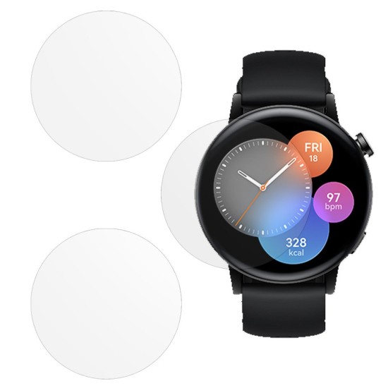 Set 3 folii mate SILKASE pentru Huawei Watch GT 3 46mm, silicon, regenerabil, Full-display (SILKASE, Folie silicon smartwatch mate) by www.silkase.ro SILKASE Set 3 Folii Silicon Huawei Watch GT 3 (46mm - 1.43 inch), Mat (Folie silicon smartwatch mate, W0878) by www.silkase.ro
