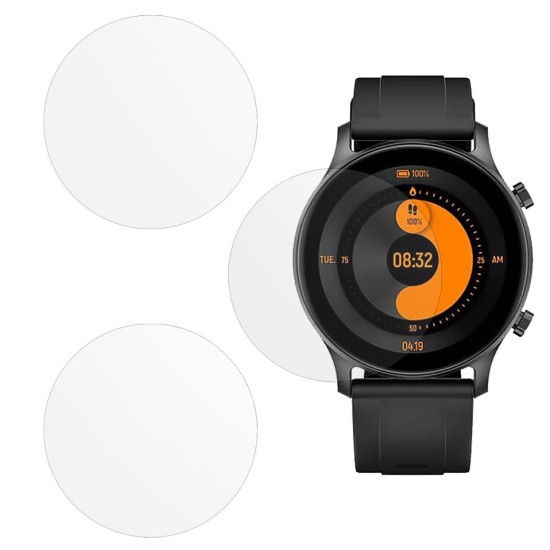 Set 3 folii mate SILKASE pentru Xiaomi Haylou RS3 50mm, silicon, regenerabil, Full-display (SILKASE, Folie silicon smartwatch mate) by www.silkase.ro SILKASE Set 3 Folii Silicon Xiaomi Haylou RS3 (50mm - 1.2 inch), Mat (Folie silicon smartwatch mate, W0880) by www.silkase.ro