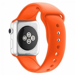 SILKASE Curea Sport Silicon Lichid Apple Watch 42/41/40/38mm (Seria 11/SE), Portocaliu