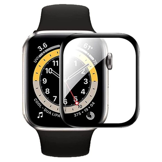 SILKASE Folie Sticlă Full-display Apple Watch 49/46/45/44mm (Ultra 3-1/Seria 11/SE), Transparentă (Apple, W0885) by www.silkase.ro