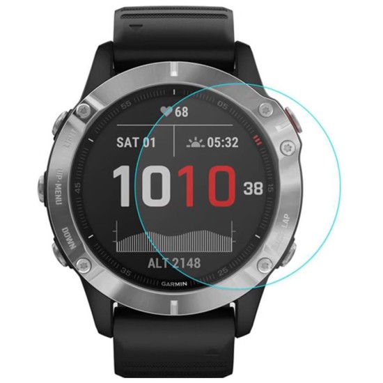 SILKASE Folie Sticlă Full-display Garmin Fenix 7S/ 7S Solar (42mm - 1.2 inch), Transparentă (Garmin, W0891) by www.silkase.ro