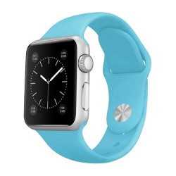 SILKASE Curea Silicon Lichid Apple Watch 42/41/40/38mm (Seria 11/SE), Albastru Cyan SILKASE Curea Silicon Lichid Apple Watch 42/41/40/38mm (Seria 11/SE), Albastru Cyan