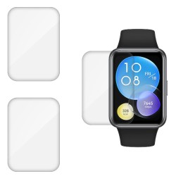 SILKASE Set 3 Folii Silicon Regenerabil Full-display Huawei Watch Fit 2 (46mm - 1.74 inch), Lucios