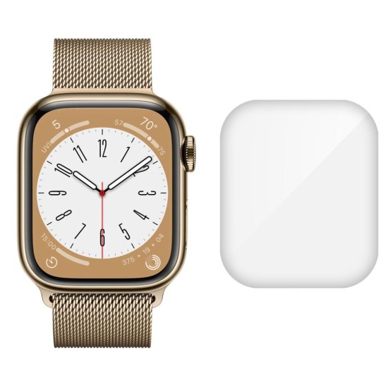 SILKASE Set 3 Folii Silicon Regenerabil Full-display Apple Watch 42/41/40/38mm (Seria 11/9/8/SE), Lucios (Folie Silicon Smartwatch, W1181) by www.silkase.ro