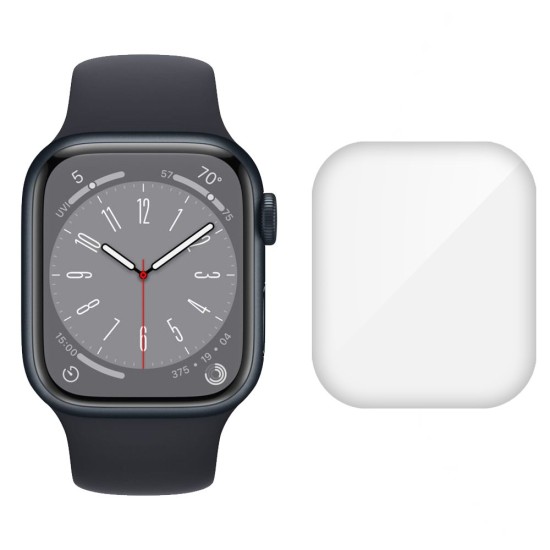 SILKASE Set 3 Folii Silicon Regenerabil Full-display Apple Watch 49/46/45/44/42mm (Ultra 3/Seria 11/9/8/SE), Lucios (Folie Silicon Smartwatch, W1182) by www.silkase.ro