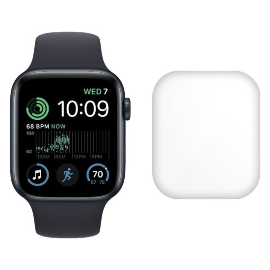 Set 3 folii mate SILKASE pentru Apple Watch SE 2022 40mm, silicon, regenerabil, Full-display (SILKASE, Folie silicon smartwatch mate) by www.silkase.ro SILKASE Set 3 Folii Silicon Regenerabil Full-display Apple Watch 42/41/40/38mm (Seria 11/9/8/SE), Mat (Folie silicon smartwatch mate, W1184) by www.silkase.ro