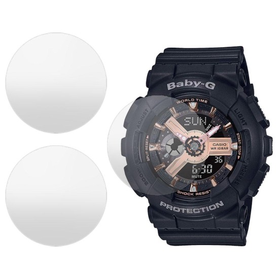 Set 3 folii SILKASE Casio BA-110RG-1A, silicon, regenerabil, Full-display (SILKASE, Folie Silicon Smartwatch) by www.silkase.ro SILKASE Set 3 Folii Silicon Regenerabil Full-display Casio BA-110RG-1A, Lucios (Folie Silicon Smartwatch, W0260) by www.silkase.ro