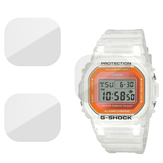 Set 3 folii SILKASE Casio DW-5600LS-7, silicon, regenerabil, Full-display (SILKASE, Folie Silicon Smartwatch) by www.silkase.ro SILKASE Set 3 Folii Silicon Regenerabil Full-display Casio DW-5600LS-7, Lucios (Folie Silicon Smartwatch, W0158) by www.silkase.ro
