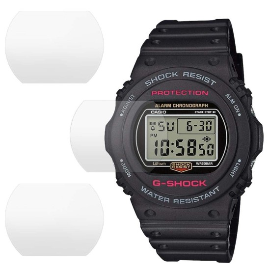 Set 3 folii mate SILKASE Casio DW-5750E-1, silicon, regenerabil, Full-display (SILKASE, Folie silicon smartwatch mate) by www.silkase.ro SILKASE Set 3 Folii Silicon Regenerabil Full-display Casio DW-5750E-1, Mat (Folie silicon smartwatch mate, W0284) by www.silkase.ro