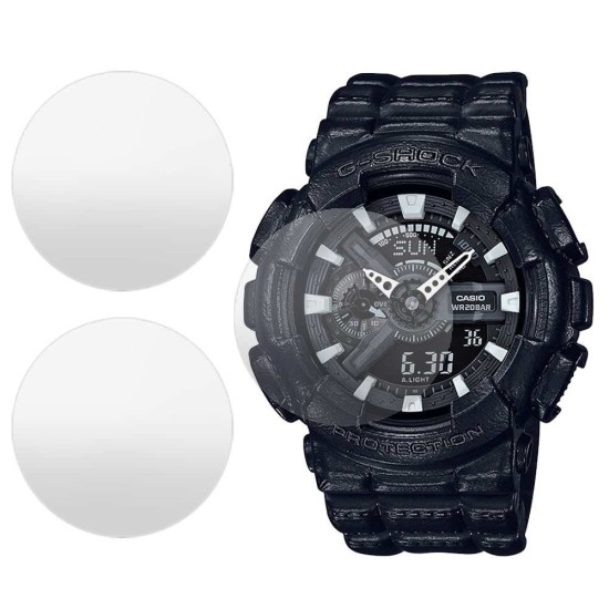 Set 3 folii mate SILKASE Casio GA-110-1A, silicon, regenerabil, Full-display (SILKASE, Folie silicon smartwatch mate) by www.silkase.ro SILKASE Set 3 Folii Silicon Regenerabil Full-display Casio GA-110-1A, Mat (Folie silicon smartwatch mate, W0290) by www.silkase.ro