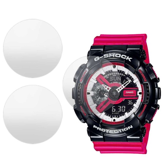 Set 3 folii mate SILKASE Casio GA-110RB-1A, silicon, regenerabil, Full-display (SILKASE, Folie silicon smartwatch mate) by www.silkase.ro SILKASE Set 3 Folii Silicon Regenerabil Full-display Casio GA-110RB-1A, Mat (Folie silicon smartwatch mate, W0291) by www.silkase.ro